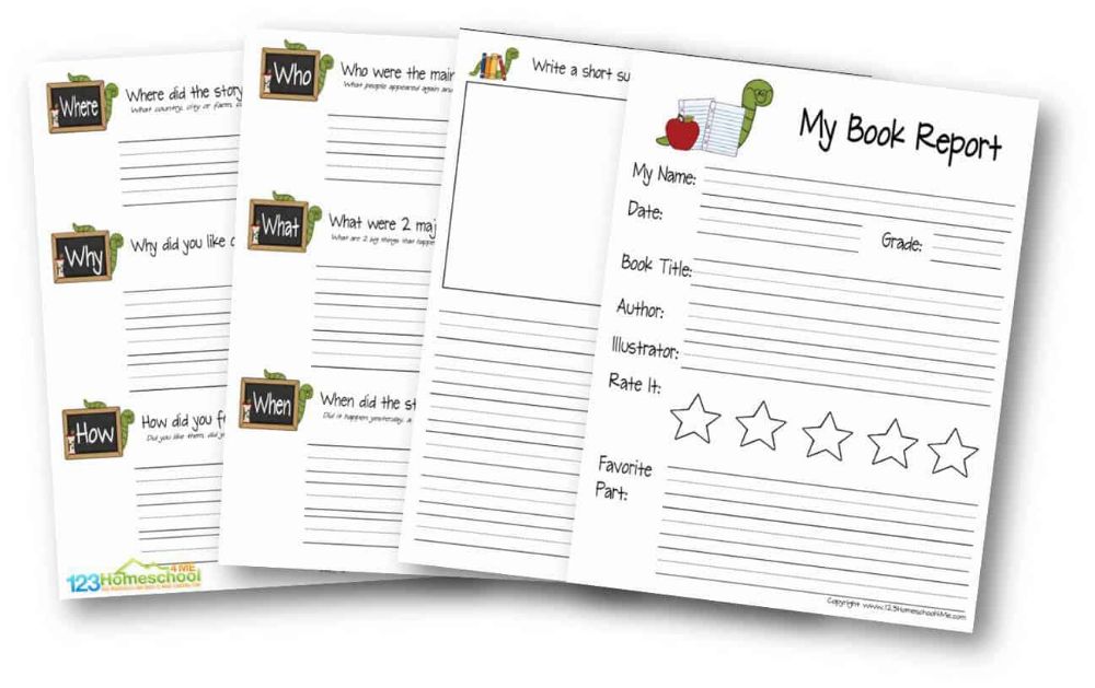 Printable:4fu_4aortpm= Book Report Template