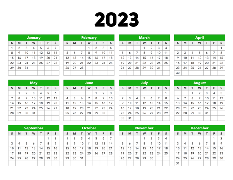 Printable:4dxm6wptpw8= Monthly Calendar 2023