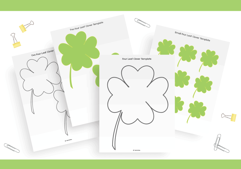 Printable:5yzli6j1ics= Four Leaf Clover