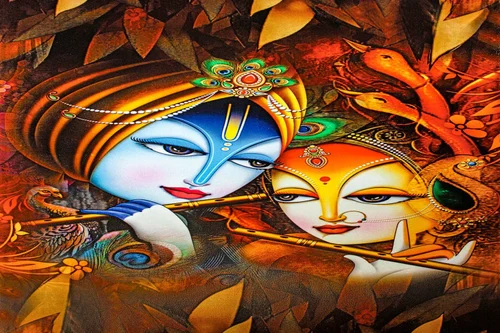 Art:6fkmybphqty= Modern Krishna Painting