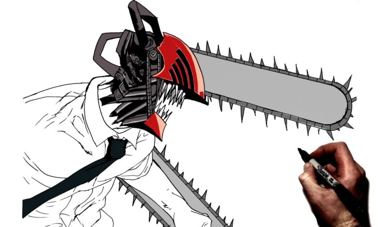 Art:0vyumlyisl8= Chainsaw Man Drawing